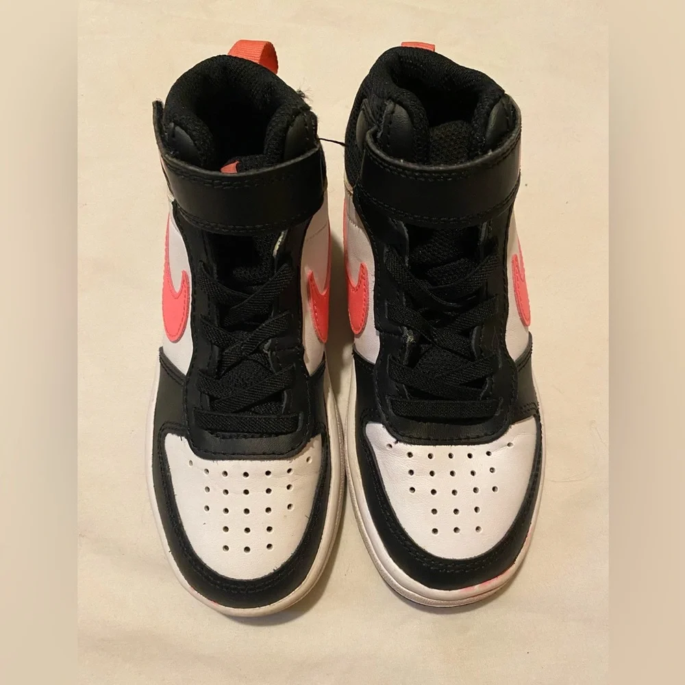 Kids High-Top Sneakers - Black and Pink Size 11 C